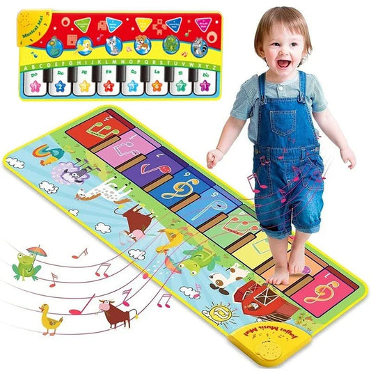 Baby 110x36cm Musical Piano Mat Dance Sports Kids Early Education Toys Keyboard Play for Infant Gifts - BB e MAMAN AMBRO