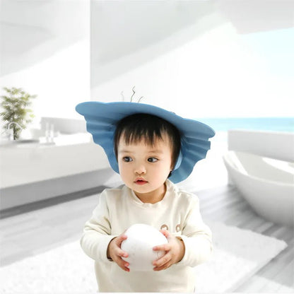 Baby Shower Soft Cap Adjustable Hair Wash Hat for Kids Ear Protection Safe Children Shampoo Bathing Shower Protect Head Cover - BB e MAMAN AMBRO