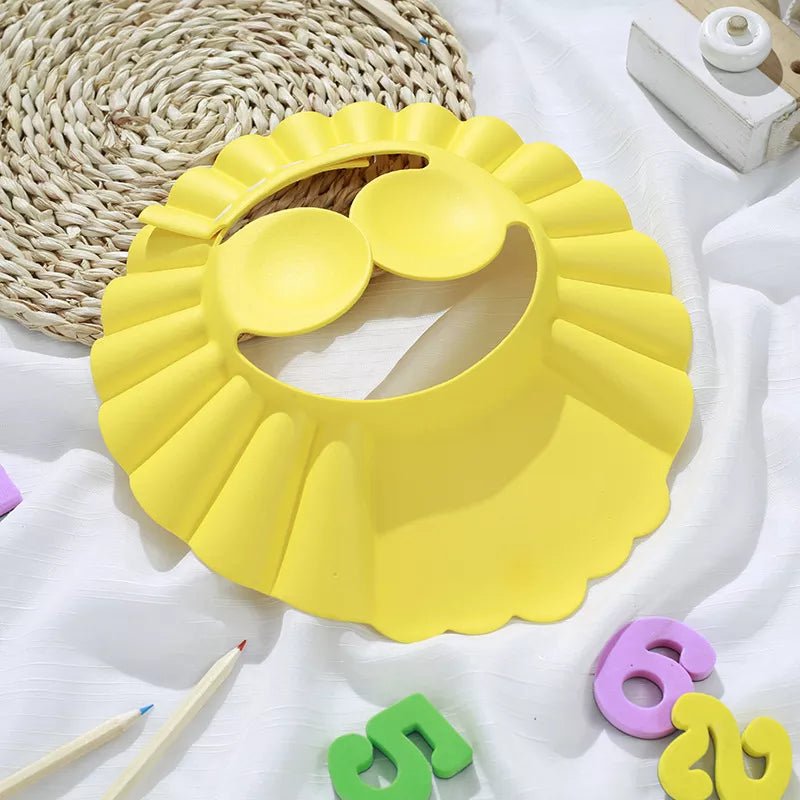 Baby Shower Soft Cap Adjustable Hair Wash Hat for Kids Ear Protection Safe Children Shampoo Bathing Shower Protect Head Cover - BB e MAMAN AMBRO